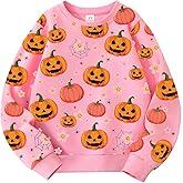 AQYLXLHH Kids Halloween Sweatshirt Toddler Boys Girls Pumpkin Bat Dinosaur Monster truck Graphic Crewneck Pullover Shirt 2-7t