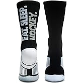 ChalkTalkSPORTS Hockey Performance Crew Socks - Multiple Designs & Colors - Youth & Adult - Hockey Mid-Calf Socks