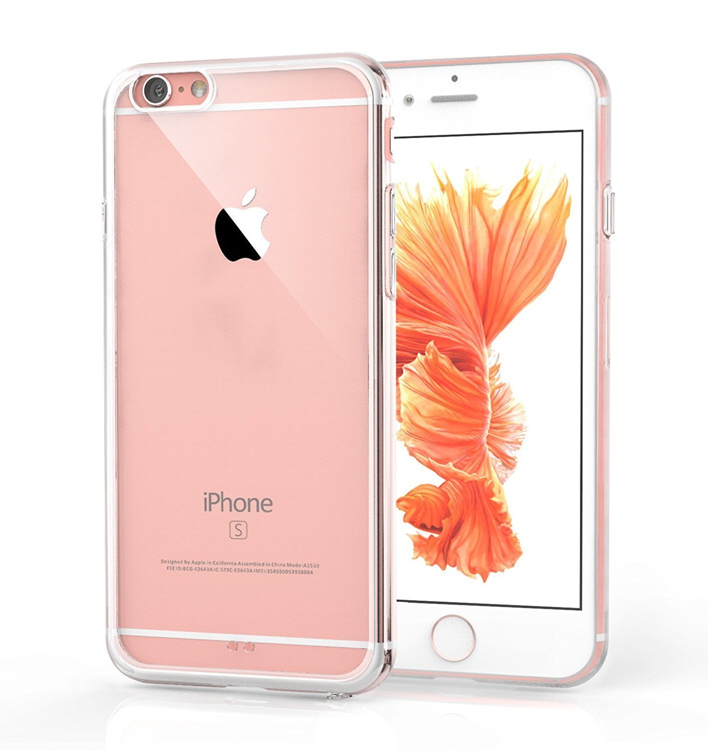 iPhone 6s bumper IPhone 6 transparent case Slim crystal clear silicone cover Premium TPU Soft Rubber Silicone Durable shock Bumper protection waterproof protective [Support Wireless Charging]