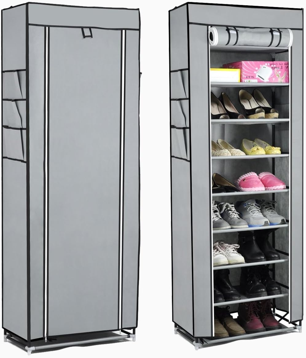 10TIER CANVAS FABRIC SHOE RACK SHOES ORGANISER