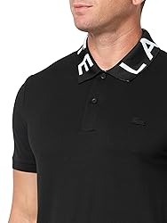 Lacoste Mens Seasonal Short Sleeve Slim Fit Collar