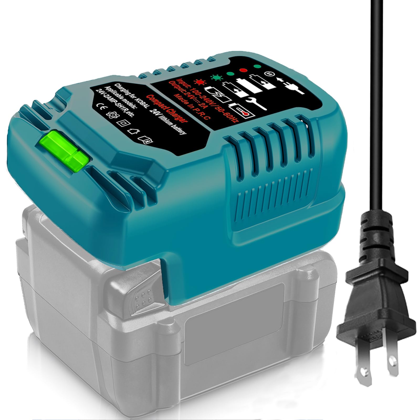 Photo 1 of TPDL Charger Replacement for Kobalt 24V Battery Charger, Compatible with Kobalt 24-Volt Lithium Battery KB624-03 KB524-03 KB424-03 KB224-03 (Only for 24V)