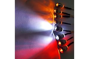 Treehobby 8Leds LED Light Headlights Taillight Kit Accessories Lights Compatible with traxxas HSP RC4WD Tamiya Redcat Axial SCX10 RC Car Crawler Truck(White,Red,Orange LEDs)