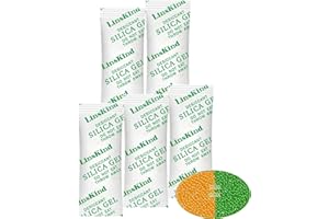 LinsKind 5 Gram [60 Packets] Food Grade Silica Gel Packets, Moisture Absorbers for Moisture Control - Protects Items from Moi