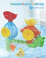 LULULIA Bath Toys for 1-5 Years Monkey Bath Toy with Suction Cup Cup Set view 5