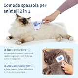 Vinabo Self-Cleaning Pet Brush for Dogs and Cats Blue view 5