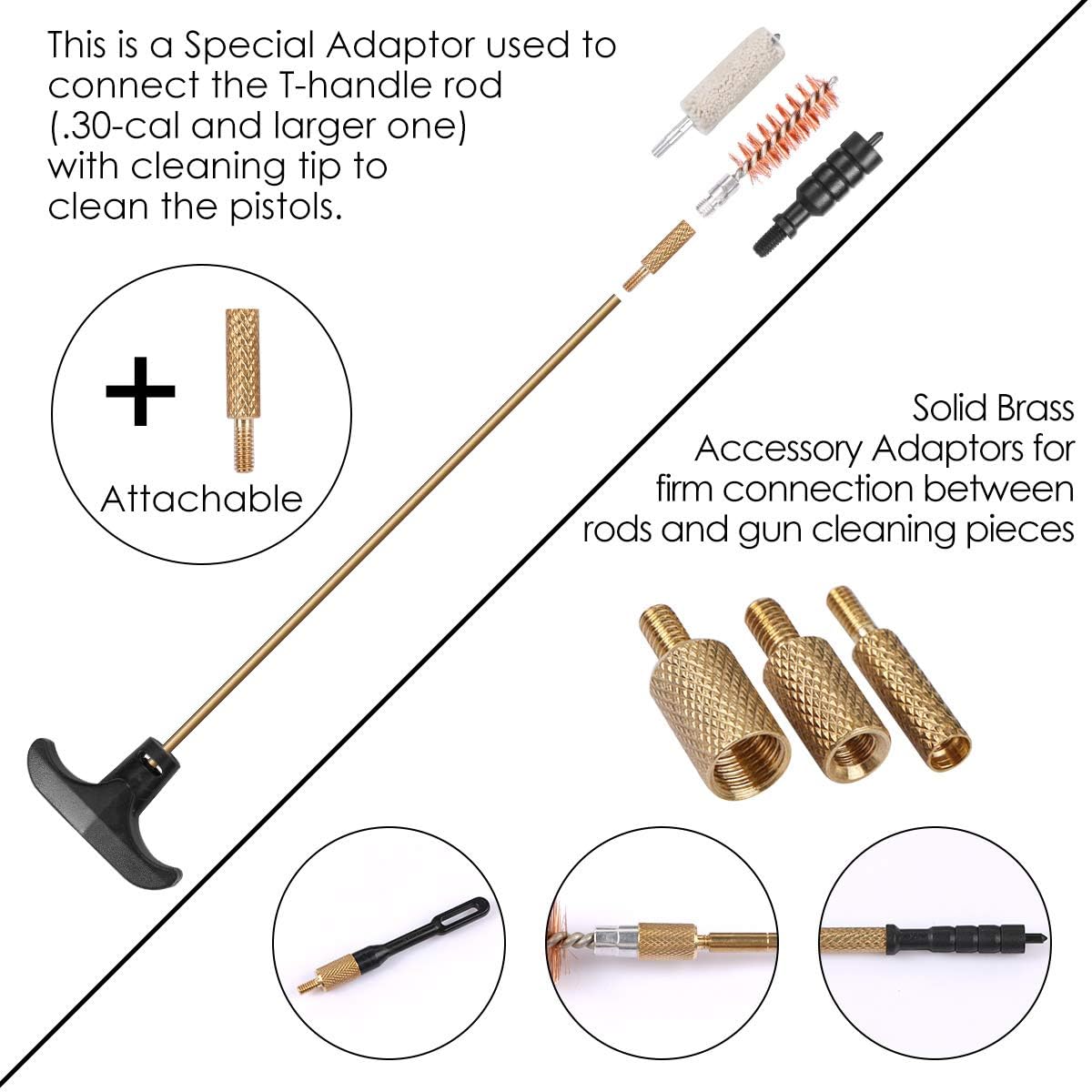 Gogoku Universal Gun Cleaning Kit Gun Brush Hunting Rifle Pistol Shotgun Cleaning Kit Universal Supplies with Carrying Case : Sports & Outdoors