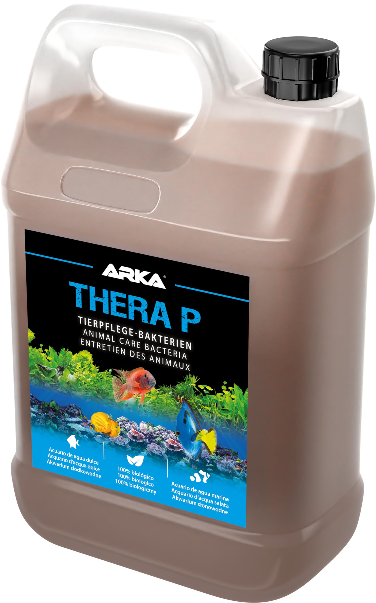 Fish care aquarium – ARKA TheraP 3785 ml – boosts immune system & reduces stress – promotes spawning & vibrant colours – 100% natural probiotic formula – for freshwater & marine tanks – biological