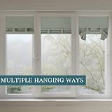PONY DANCE Portable Door Curtain for French Door Sage Green 30x80 in view 4