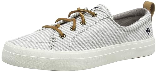 women's crest vibe seersucker stripe sneaker