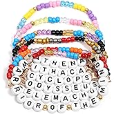 AICase for Epic the Musical Merch Gifts Inspired Bracelets 6 Pcs Stackable Stretch Beaded Friendship Bracelets Outfit Cosplay Costume Merchandise Gifts for Fans Women Birthday Christmas Stocking