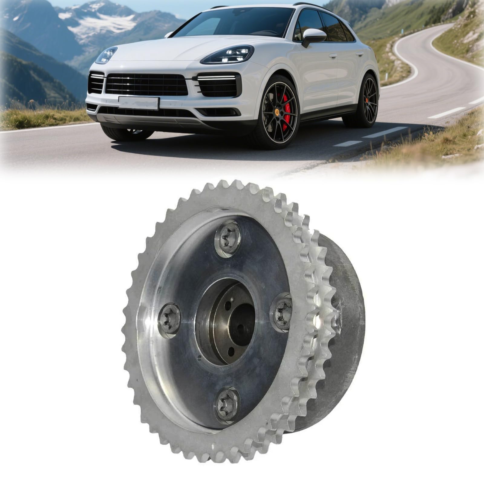 Photo 1 of FIWARY Intake Camshaft VVT Sprocket 94810505121 for Porsche Cayenne 958 2011-2016 4.8L V8 Direct Replacement
