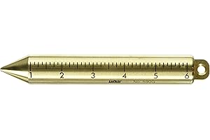 Crescent Lufkin 20 oz. Inage Solid Brass Cylindrical SAE/Metric Plumb Bob - 590GMEN , Black