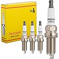 Jectam Iridium Spark Plugs 4 Pack Automotive Replacement Spark Plugs SK20HR11 90919-01191 Compatible with 2005-2021 4Runner FJ Cruiser Land Cruiser Sequoia Tacoma Tundra Lexus GX460 LX570