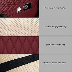 Car Center Console Cover, Upgraded Microfiber