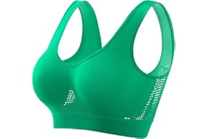 Generic Womens Breathable Cool Air Bras No Underwire Lift Up Bralettes High Support Sports Bra Comfortable Mesh Wireless Bra