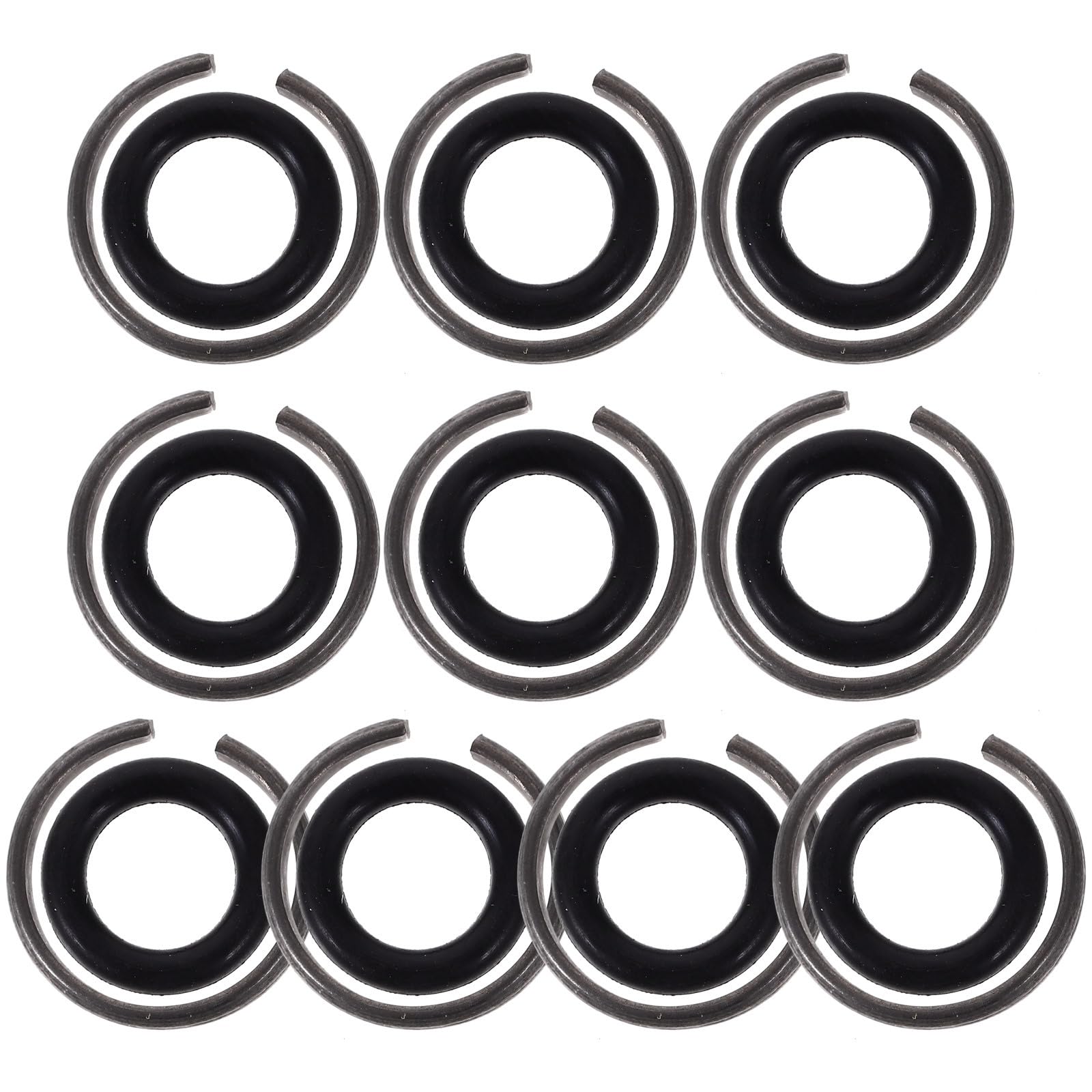 OSALADI 10 Sets Impact Wrench Retainer Rings with O-Rings 1/2 Inch Drive Socket Retainer Clips for Electric and Air Impact Wrenches Power Tool Accessory
