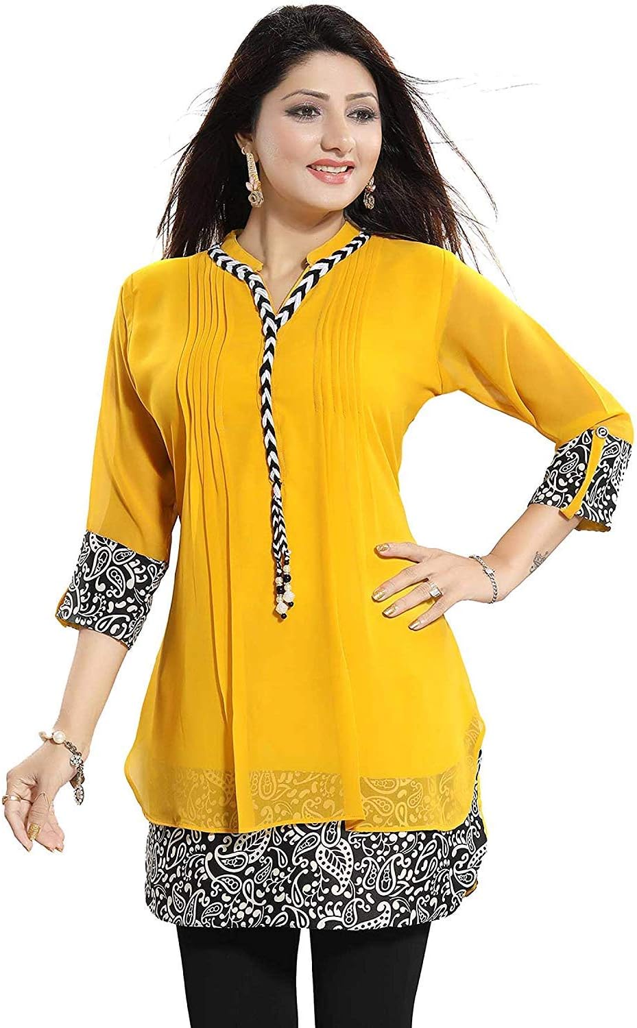 Color Petal Printed Designer Tunic for Women & Girls