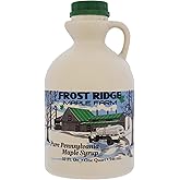 Frost Ridge Maple Farm, Organic Maple Syrup, Grade A, Quart (32 FL OZ), Medium Amber Rich