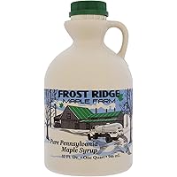 Frost Ridge Maple Farm, Organic Maple Syrup, Grade A, Quart (32 FL Oz), Dark Robust (formerly Grade B)