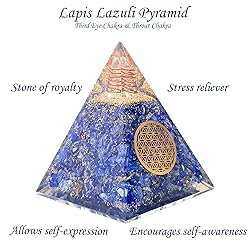 Orgone Pyramid of Success, Lapis Lazuli Orgonite