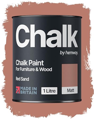 Hemway Chalk Paint Red Sand 1L Matt Finish Chalk Furniture Paint