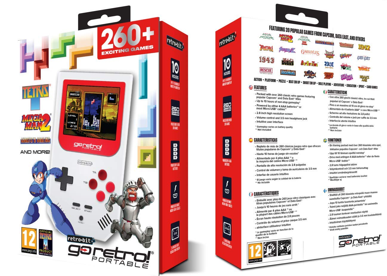 go retro portable handheld gaming device game list