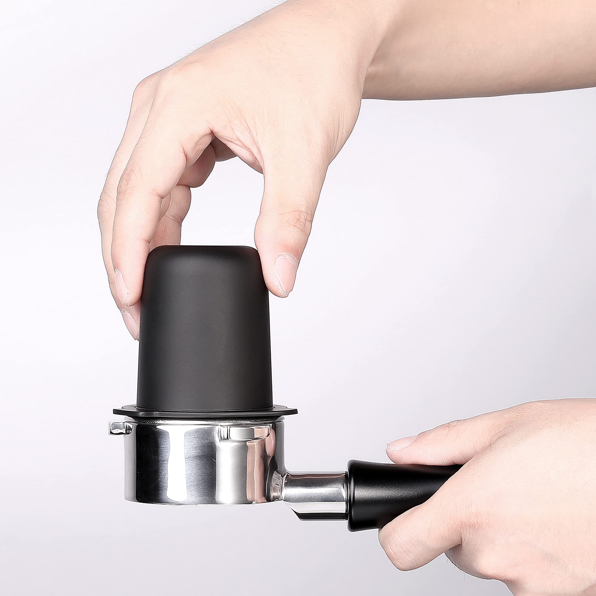 Normcore 53.3mm Portafilter Dosing Cup - 304 Stainless Steel - Matte Black - Non-stick coating Fits Breville Barista Express and 54mm Breville Machines