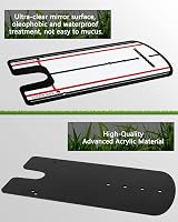 THIODOON Golf Putting Mirror 30x15 cm Putter Alignment Mirror Practice view 4