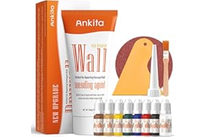 ANKITA Spackle Wall Repair Kit(Color Match), Drywall Repair Filler for Wall Hole, Exterior Wall Putty for Filling Holes, Wall Mending Agent with Scraper, Easy Patch Paste Solution to Fill Wall Dent & Scratch