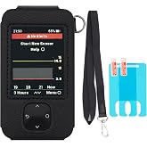 Swiatla Dexcom G7 Receiver Leather Case with Lanyard and 2PCS Screen Protector (Black)