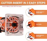TOPWAY 500W Electric Hand Trimmer Wood Router with 2 Collets 1/4" and 6mm view 6