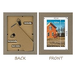 Golden State Art, 5x7 Picture Frame Set of 4