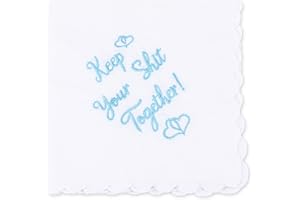 Zzbakress Wedding Embroidered Gift, Keepsake Hankie,Wedding Day Bride Embroidered Handkerchief Gift