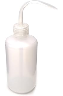 EI Labs Wash Bottle, Premium LDPE Plastic, 4oz (125mL) Capacity, Squeeze