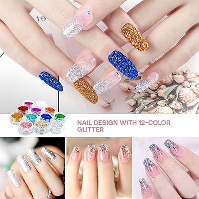 Buy Nailabel Acrylic Nail Kit Acrylic Powder Liquid Monomer Colored Acrylic Powder Glitter Rhinestone And Nail Art Tools For Nail Extension Nail Decoration Gift Box Set Online In Japan B08hzfqnhr