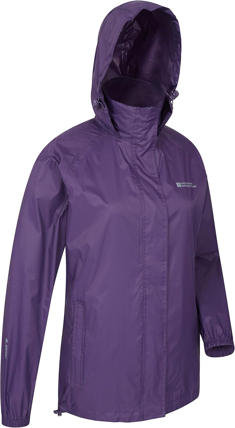 Mountain Warehouse Pakka Womens Waterproof Rain Jacket – Packable: Clothing
