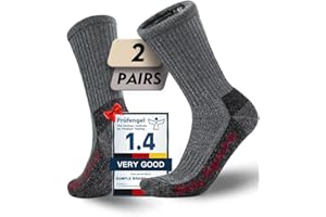 Juclise Alpaca Wool Hiking Socks Thermal Winter Crew Socks Warm Thick Fleece Lined Moisture Wicking Padded Anti Blister