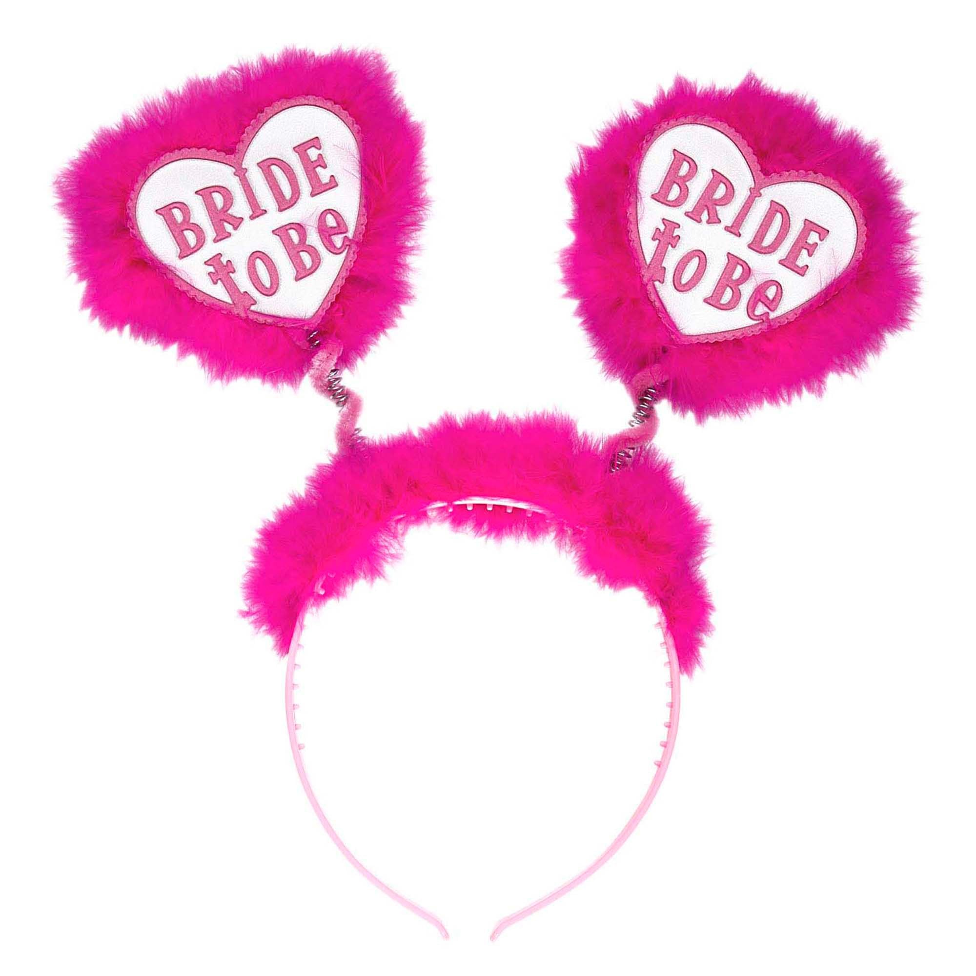 Bride To Be Head Boppers - White Random Style & Theme Hats Caps & Headwear for Fancy Dress Costumes Accessory