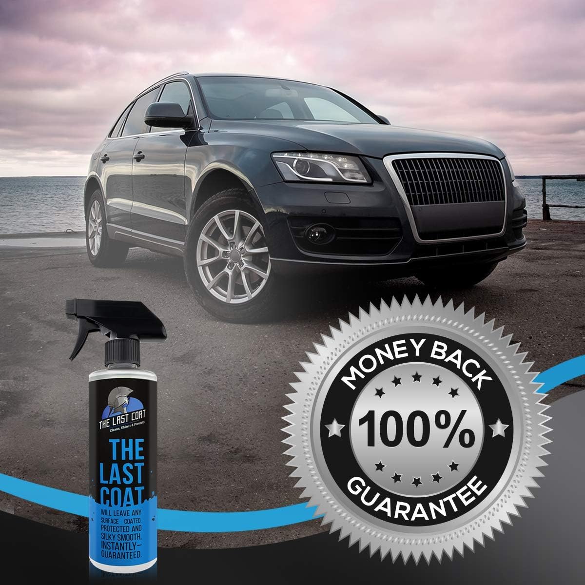 The Last Coat Premium Car Polish, Car Wax, Ceramic Coating for Cars, Water Based Liquid Shiny Coating Protection Detailing, Paint Shine Spray for Easy Use. Care with Top Coat Sealer, 16 oz: Automotive