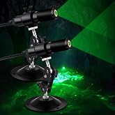 HoneyFair 2 Pcs Green Laser Line Projector Halloween Swamp Party Decoration | Halloween Waterproof Laser Projector Light Bubble Fog Machine for Laser Portals Ghost Footprints Outdoor Haunted Garden Decor