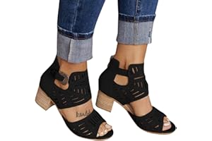 PGOJUNI Wedge Sandals for Women 2023,Espadrilles Wedge Sandals for Women Open Toe Ankle Strap Platform Sandals Dressy