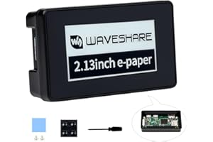 UEEKKOO 2.13inch Touch e-Paper HAT E-Ink Display 250×122 Pixels Compatible with Raspberry Pi Zero 2 W/Zero 2 WH/Pi Zero W/Pi Zero WH/Pi Zero, 5-Point Touch, Supports Partial Refresh, with ABS Case