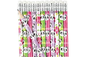 Fun Express Educational School Panda Pencils - 24 Pieces