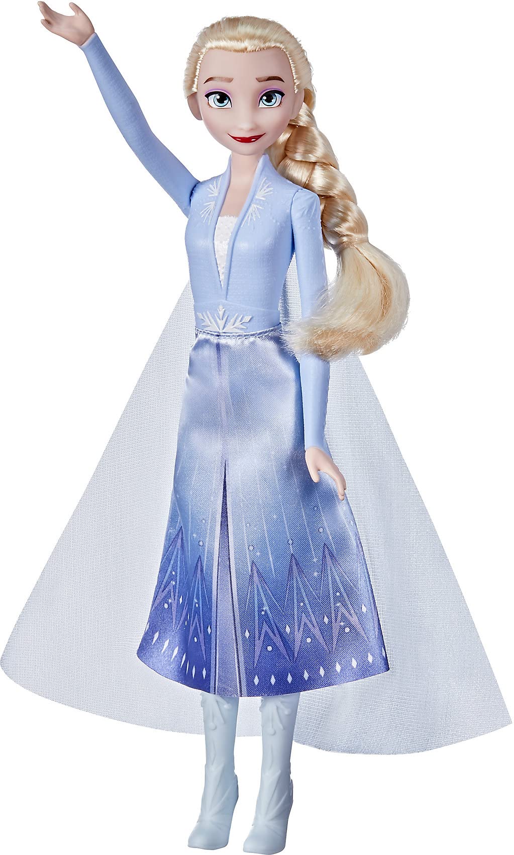Disney Frozen 2 Elsa Frozen Shimmer Fashion Doll, Skirt, Shoes, and Long Blonde Hair, Toy for Kids 3 Years Old and Up
