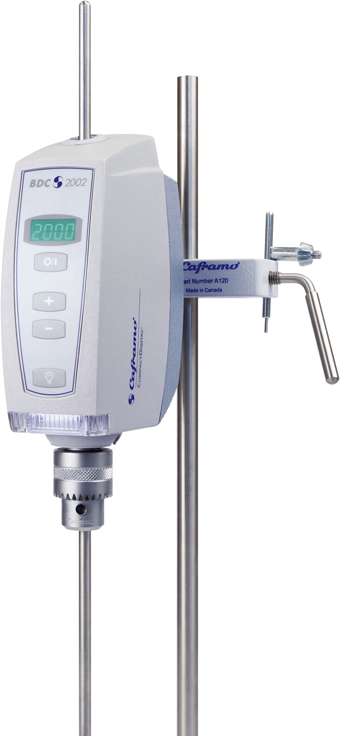 CaframoLIMITED BDC2002 Compact Digital Stirrer with Light, 20-2000 RPM Speed Range, LED Display