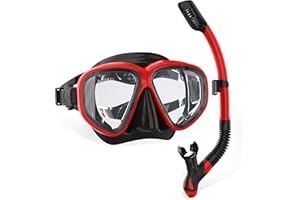 SwimStars Snorkel Set for Adults and Kids, Snorkeling Gear Anti-Fog Swim Mask Dry Top Snorkel Kit with Carry Bag, Snorkeling Scuba Diving Swimming Travel