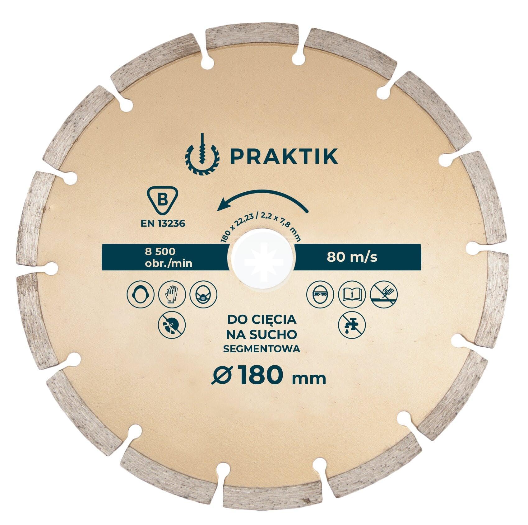 4.5" 115mm Diamond Cutting Disc Stone Cutter Wheel-Segmented for Dry Application Blade Cutter Concrete Brick Granite Mortar Masonry I04BCD