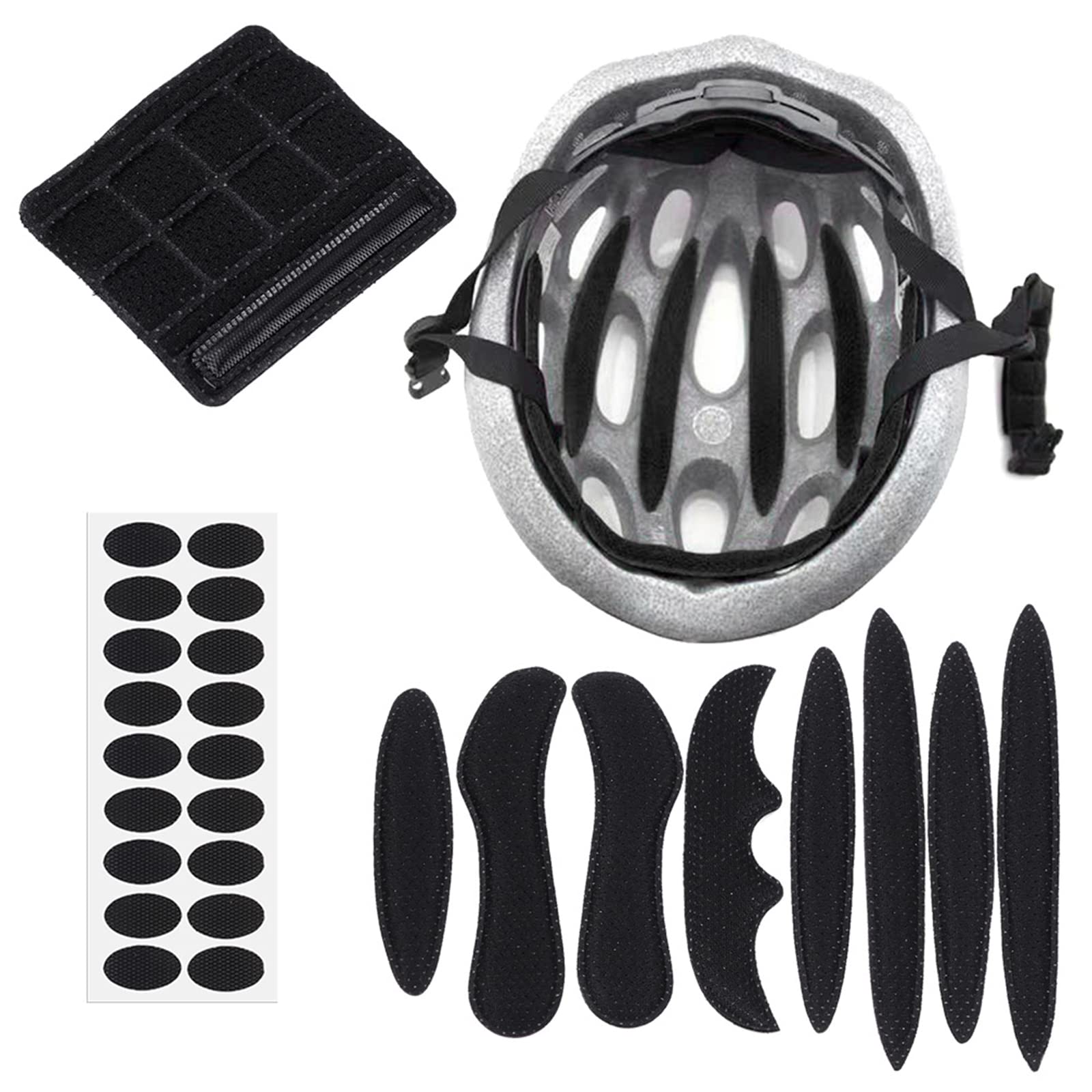 SEMINISMAR Helmet padding foam,Helmet Padding Kit,Helmet Pads Foam Kit,Helmet Inner Pads,Universal Helmet Pads,Helmet Foam Pads,Bicycle Helmet Pads,Tactical Helmet Pads,Bicycle Helmet Mats,black