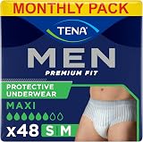 TENA Men Protective Underwear Medium Level 4 Heavy Incontinence 48 Pairs
